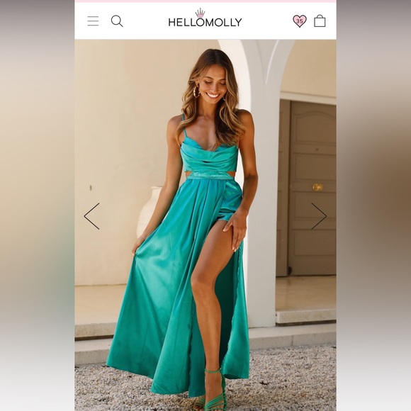 Green Reveal Your Mind Midi Hello Molly Dress - Picture 5 of 9